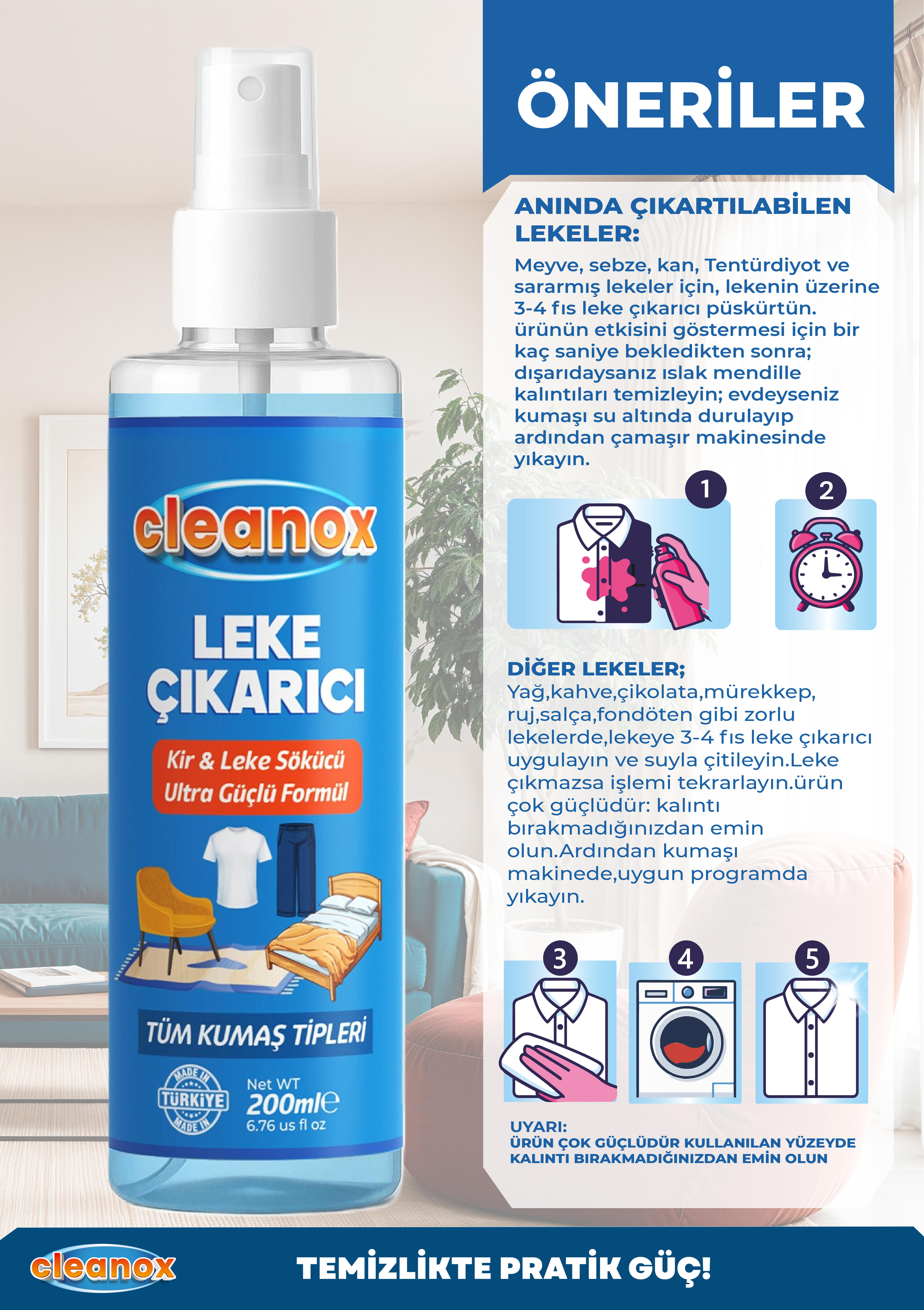 Cleanox Leke Çıkartıcı 200 ML - Thumbnail 4